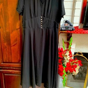 Chiffon black dress